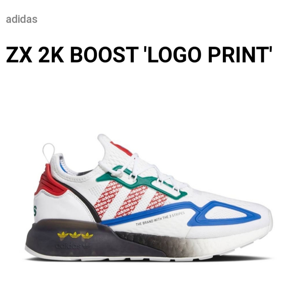 Adidas ZX 2K Boost Logo Print Shoes